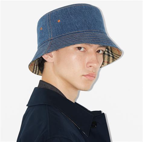 burberry denim bucket hat|Burberry hat size chart.